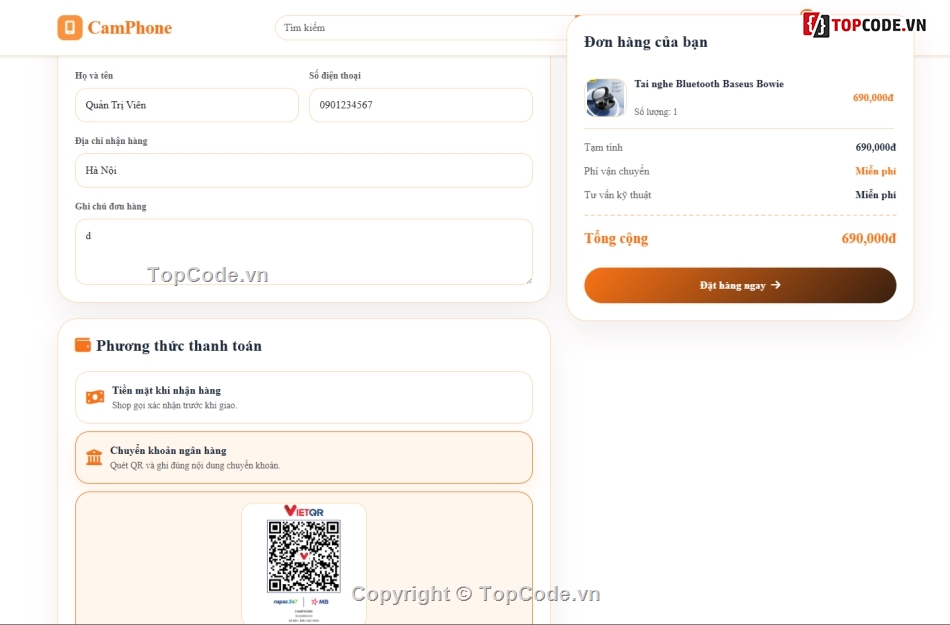 Website bán hàng,Web bán hàng,chat bot